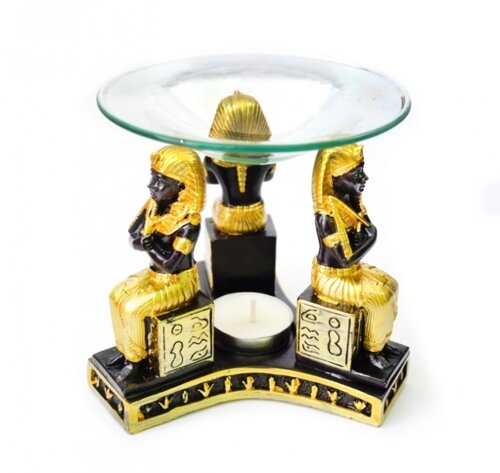 Ароматна лампа Три фараонів (сидить) Полстоун зі скляною мискою