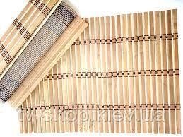 Бамбуковий килимок під гаряче на стіл, 30 х 40 см від компанії ІНТЕРНЕТ МАГАЗИН * ТВ-ШОП * - фото 1