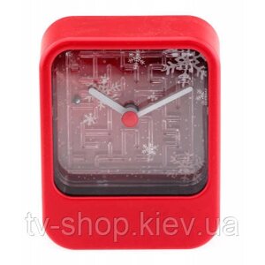 Годинник з грою Лабіринт (червоний колір)