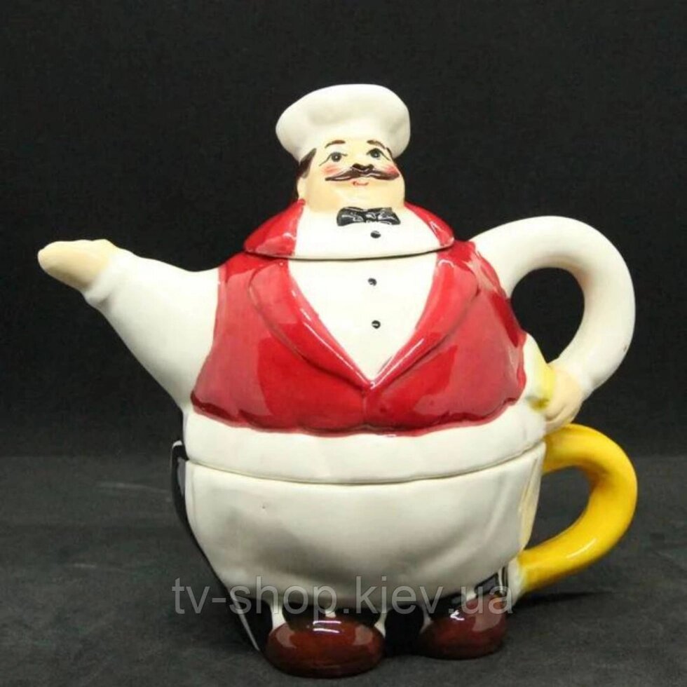 Чайний набір "Кухар" (чайник+ чашка) від компанії ІНТЕРНЕТ МАГАЗИН * ТВ-ШОП * - фото 1