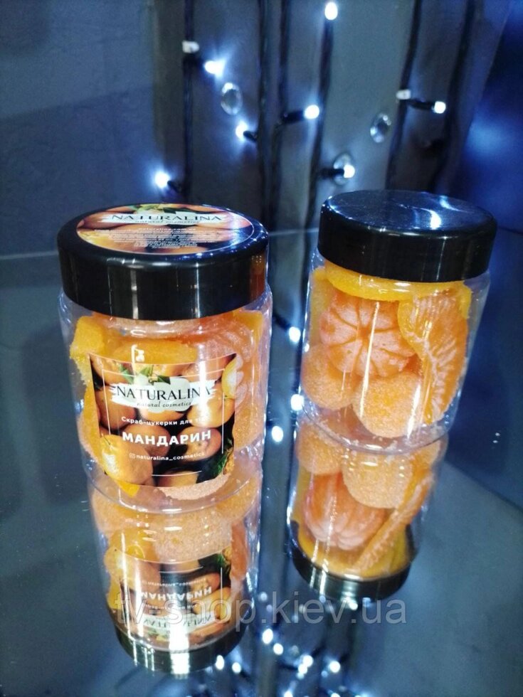 Цукровий скраб + мильне мило з мандарином 250 мл від компанії ІНТЕРНЕТ МАГАЗИН * ТВ-ШОП * - фото 1