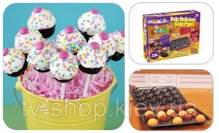 Форма для випічки кульок BAKE DELICIOUS CAKE POPS від компанії ІНТЕРНЕТ МАГАЗИН * ТВ-ШОП * - фото 1