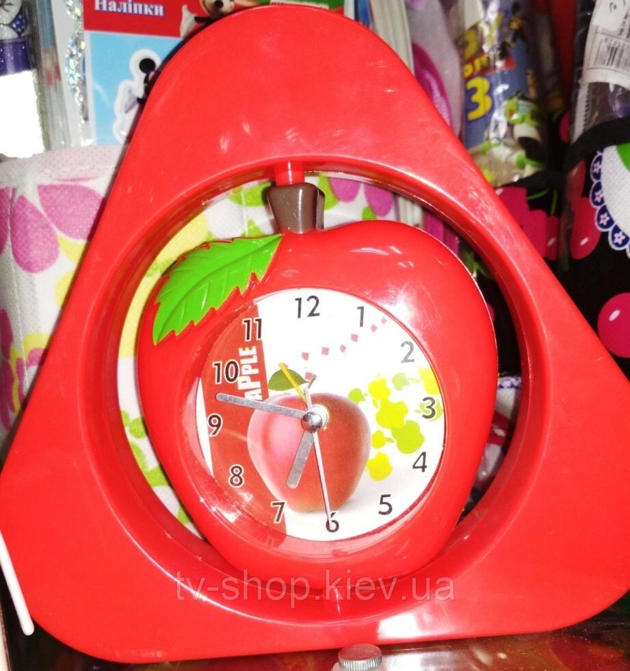 Годинник-будильник Яблуко від компанії ІНТЕРНЕТ МАГАЗИН * ТВ-ШОП * - фото 1