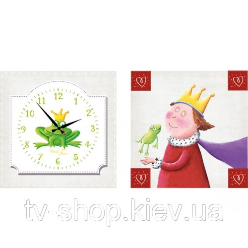 Годинник +картина на полотні Царівна -жаба від компанії ІНТЕРНЕТ МАГАЗИН * ТВ-ШОП * - фото 1