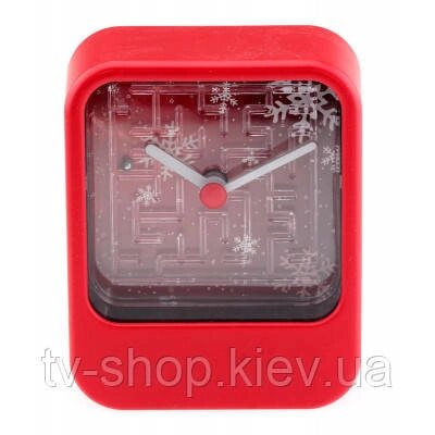 Годинник з грою Лабіринт (червоний колір) від компанії ІНТЕРНЕТ МАГАЗИН * ТВ-ШОП * - фото 1