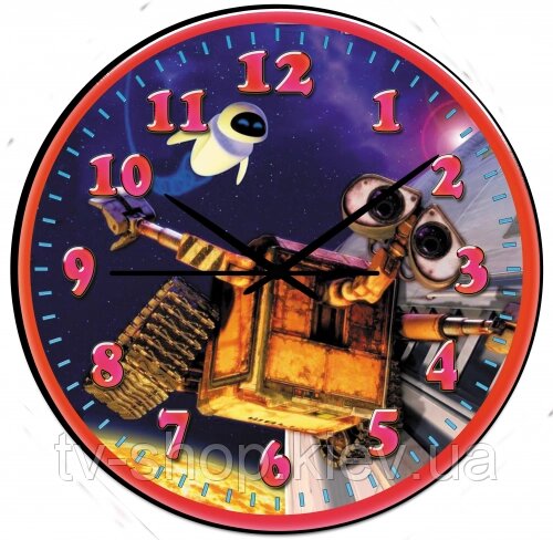 Годинники настінні Disney Робот Валлі від компанії ІНТЕРНЕТ МАГАЗИН * ТВ-ШОП * - фото 1