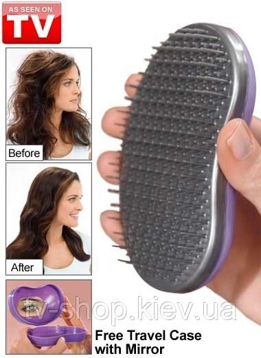 Гребінець для заплутаних волосся Hair Bean від компанії ІНТЕРНЕТ МАГАЗИН * ТВ-ШОП * - фото 1
