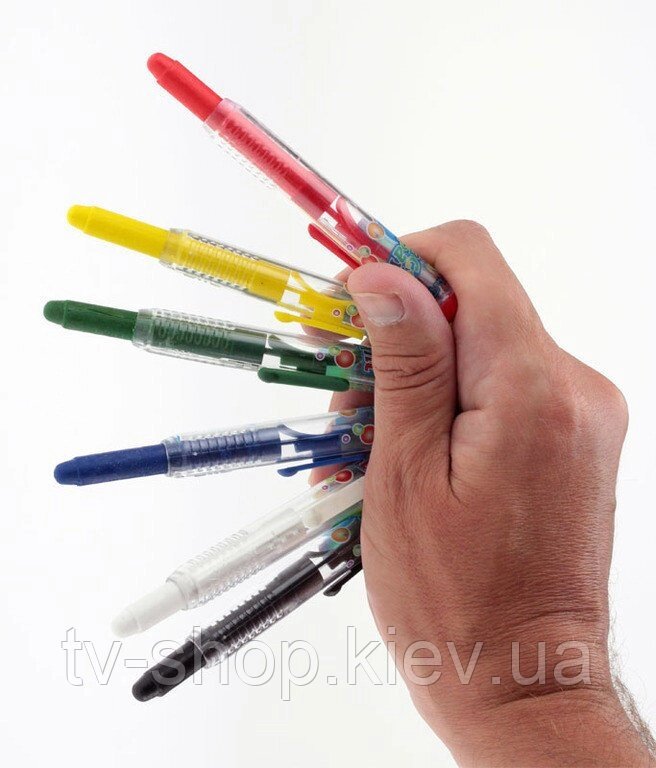 Грим карнавальний в олівці, 6 кольорів, фарби для обличчя від компанії ІНТЕРНЕТ МАГАЗИН * ТВ-ШОП * - фото 1