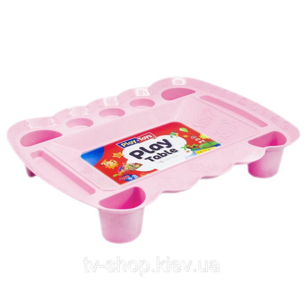 Ігровий столик для піску та пластиліну (рожевий) Play Toys від компанії ІНТЕРНЕТ МАГАЗИН * ТВ-ШОП * - фото 1