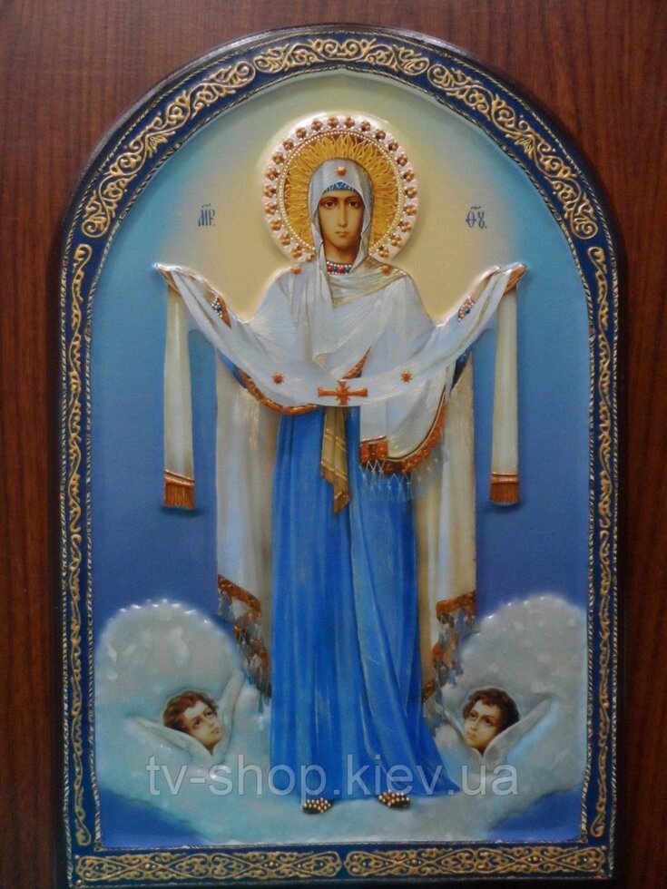 Ікона Покрову Пресвятої Богородиці (70 см) від компанії ІНТЕРНЕТ МАГАЗИН * ТВ-ШОП * - фото 1
