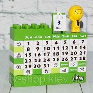 Календар конструктор Лего з чоловічком