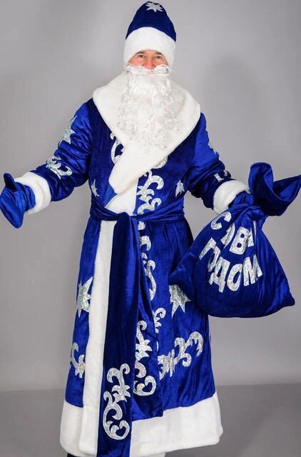 Карнавальний костюм Дід Мороз (оксамит) від компанії ІНТЕРНЕТ МАГАЗИН * ТВ-ШОП * - фото 1
