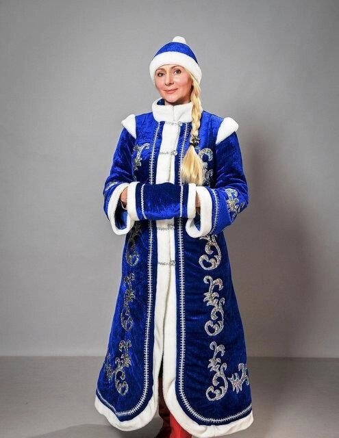 Карнавальний костюм Снігуронька казкова (оксамит) від компанії ІНТЕРНЕТ МАГАЗИН * ТВ-ШОП * - фото 1