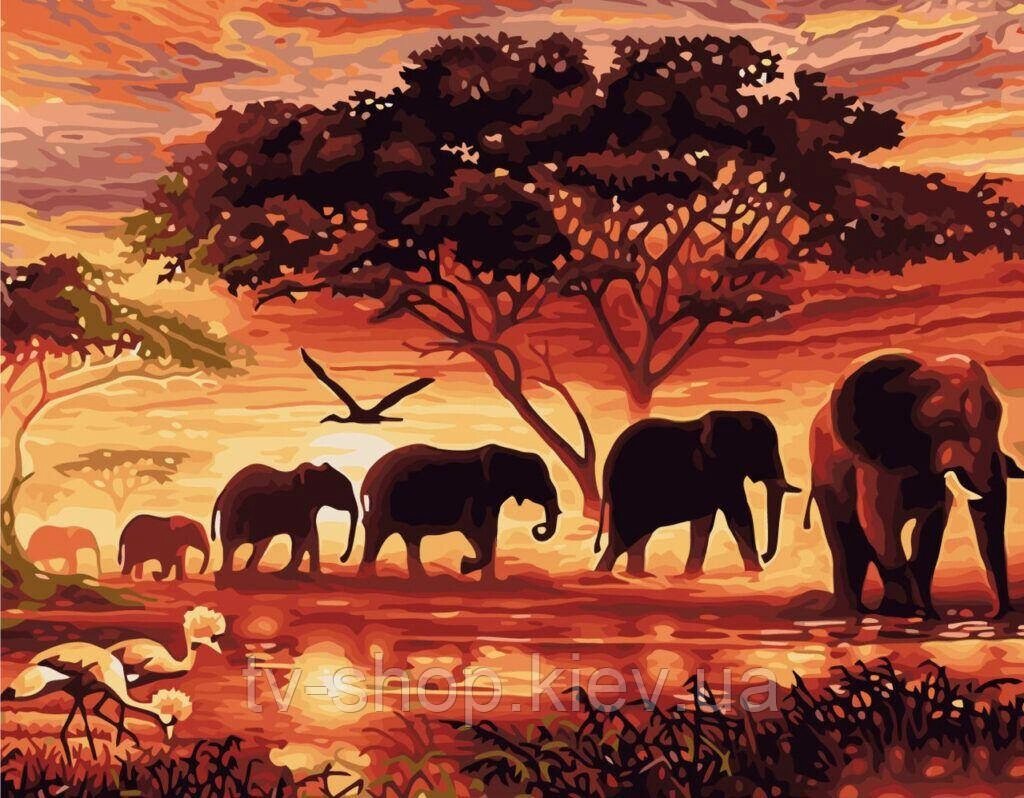 Картина по номерам "Африка" , Strateg, 50 x 40 см від компанії ІНТЕРНЕТ МАГАЗИН * ТВ-ШОП * - фото 1