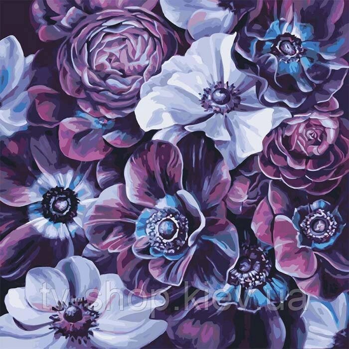 Картина за номерами "Пурпурове розмаїття худ. Діана Тучс"   , 40 x 40 см від компанії ІНТЕРНЕТ МАГАЗИН * ТВ-ШОП * - фото 1