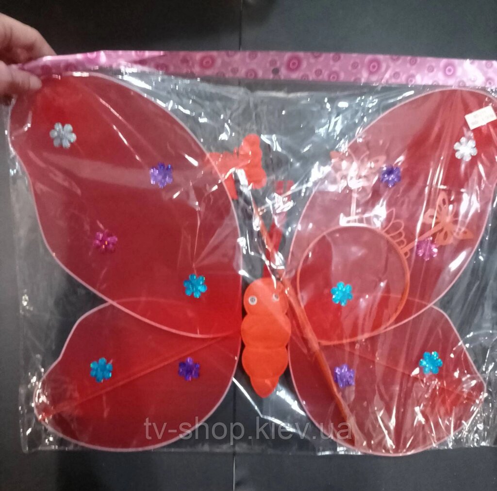 Крила, паличка, обруч Метелик ( 5 кольорів ) від компанії ІНТЕРНЕТ МАГАЗИН * ТВ-ШОП * - фото 1
