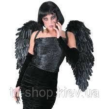 Крила перові великі Ангел 60х58 см (чорні) від компанії ІНТЕРНЕТ МАГАЗИН * ТВ-ШОП * - фото 1