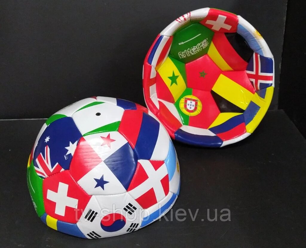 М'яч футбольний "Прапори" від компанії ІНТЕРНЕТ МАГАЗИН * ТВ-ШОП * - фото 1