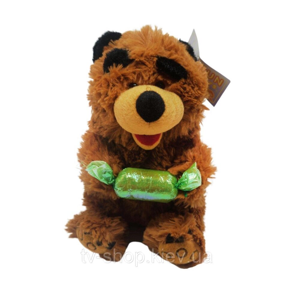 М'яка іграшка "Ведмедик з цукеркою",музичний 26 см від компанії ІНТЕРНЕТ МАГАЗИН * ТВ-ШОП * - фото 1