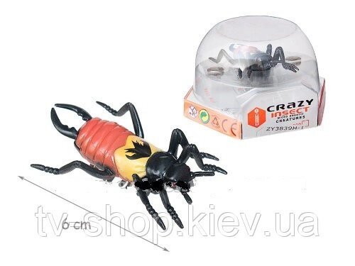 Микро-робот Жук "Crazy insect" на батарейках від компанії ІНТЕРНЕТ МАГАЗИН * ТВ-ШОП * - фото 1