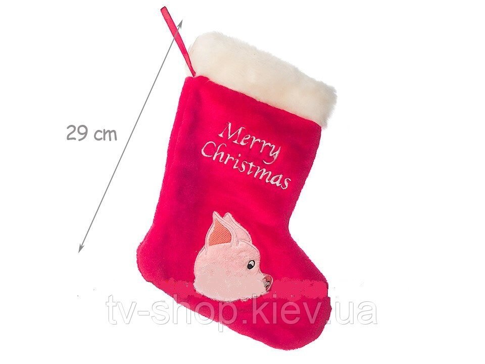 Мішок для подарунків символ 2019 року Свинка від компанії ІНТЕРНЕТ МАГАЗИН * ТВ-ШОП * - фото 1