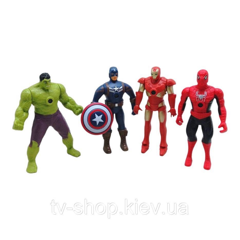 Набір фігурок із проекторами "Avengers" (2 виду) від компанії ІНТЕРНЕТ МАГАЗИН * ТВ-ШОП * - фото 1