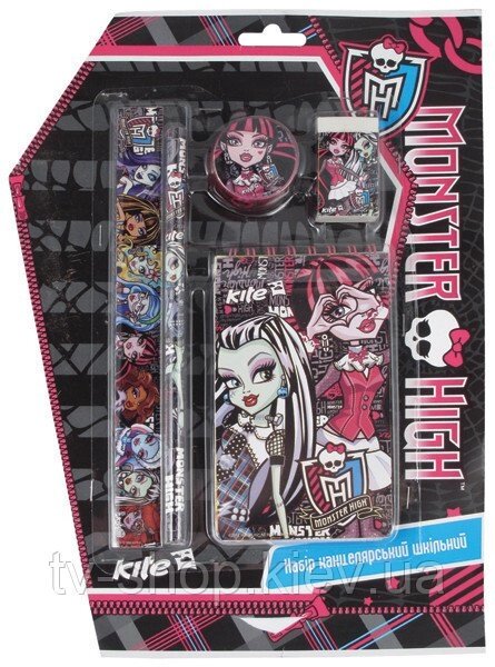 Набір канцелярський Monster High, 5 предметів від компанії ІНТЕРНЕТ МАГАЗИН * ТВ-ШОП * - фото 1