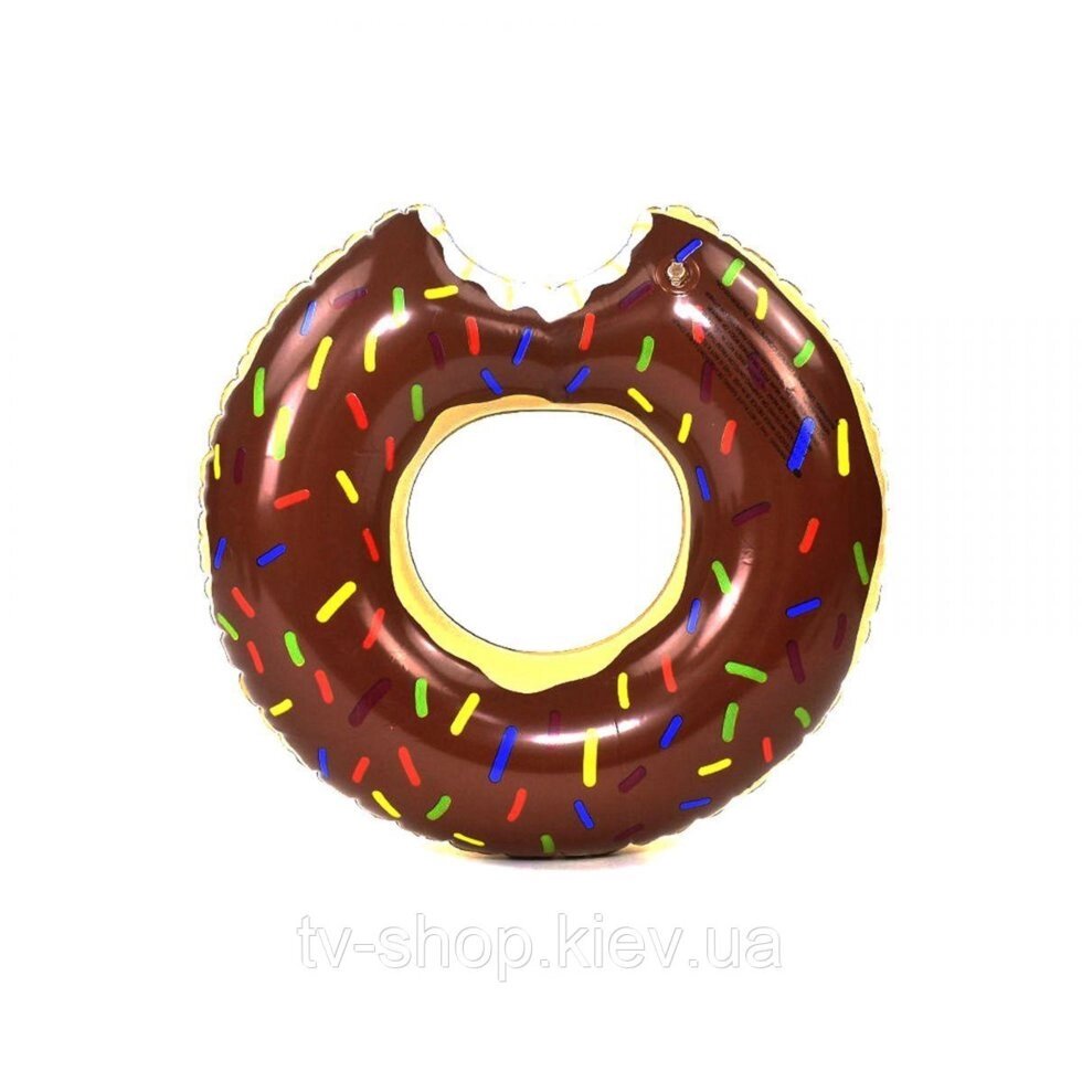 Надувний круг Пончик шоколадний ,60 див. від компанії ІНТЕРНЕТ МАГАЗИН * ТВ-ШОП * - фото 1