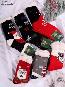 Шкарпетки на хутрі новорічні р. 40-46