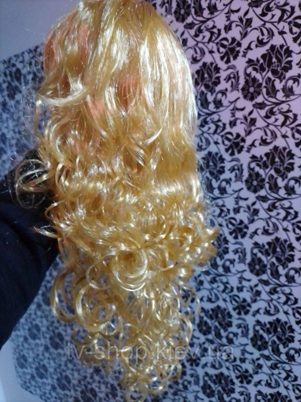Перука хвилястий пшеничний блонд,55 см від компанії ІНТЕРНЕТ МАГАЗИН * ТВ-ШОП * - фото 1