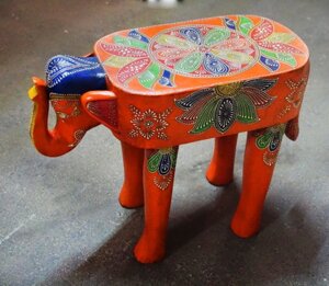 Табуретний слон, виготовлений з деревного манго мистецтва. 2176 № 3