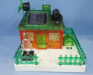 Конструктор Еко-будинок на сонячних батареях, з тваринами (світло, звук)