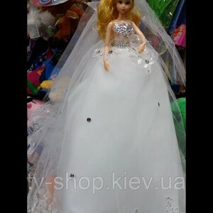 Лялька "Наречена" у пишному платті на підставці,50 см