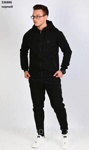 Спортивний костюм на флісі Adidas чорний р. 48,52