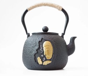 Чайник чавунний Тецубін з ситом Благословення Будди 1200мл.