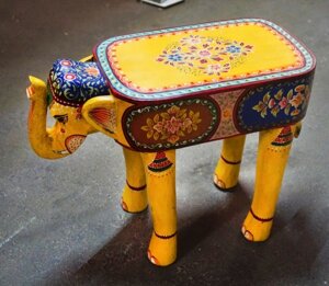 Табуретний слон, виготовлений з деревного манго мистецтва. 2176 № 6