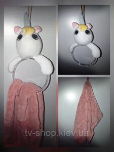 Дитячий рушник із тримачем Лялька (4 кольори)