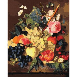 Картина за номерами "Корзина з фруктами", 40х50 см