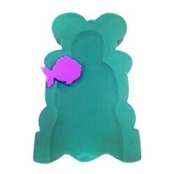 Поролоновий килимок у ванну (фіолетовий, бірюзовий)