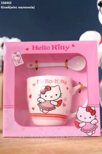 Чашка з ложкою Hello Kitty