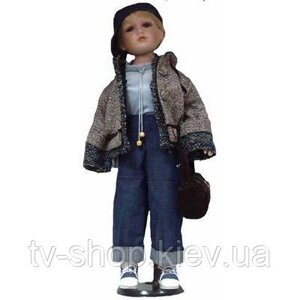 Порцелянова лялька хлопчик Кріс ,63 см