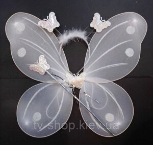 Крила карнавальні Метелики/Фея біла