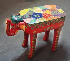 Табуретний слон, виготовлений з деревного манго мистецтва. 2176 № 2