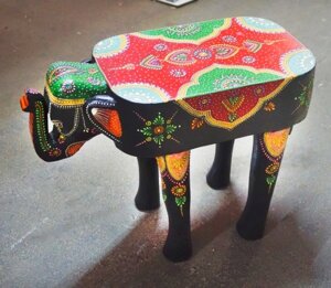 Табуретний слон, виготовлений з деревного манго мистецтва. 2176 № 8