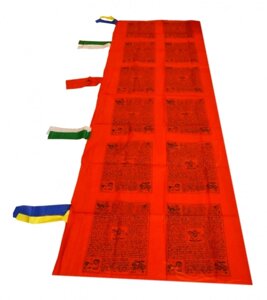 Тибетські прапори легені вертикальний 1 прапор червоний