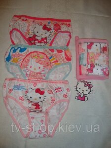 Набір трусиків для дівчинки Hello Kitty Disney 3 шт (5/6,7/8 років)