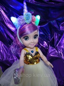 Лялька з обручем єдиноріг Молі Принцеса (Світло, Звук) 45 см