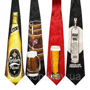 Краватка бармену прикольний Алкоголь