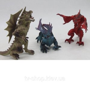 Набір фігурок Дракон 3 шт (3 різновиди)