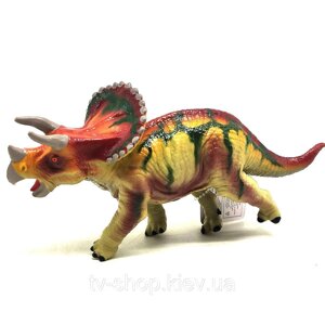 Гумовий динозавр "Трицератопс", 28 см